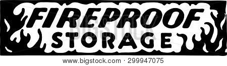 Fireproof Storage - Retro Ad Art Banner