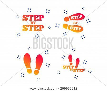 Step By Step Icons. Vector & Photo (Free Trial) | Bigstock