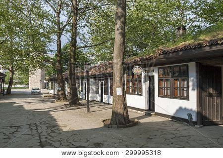 Dobrich, Bulgaria - May 1, 2008: Houses Of The Nineteenth Century At Old Town At The Center Of Town 