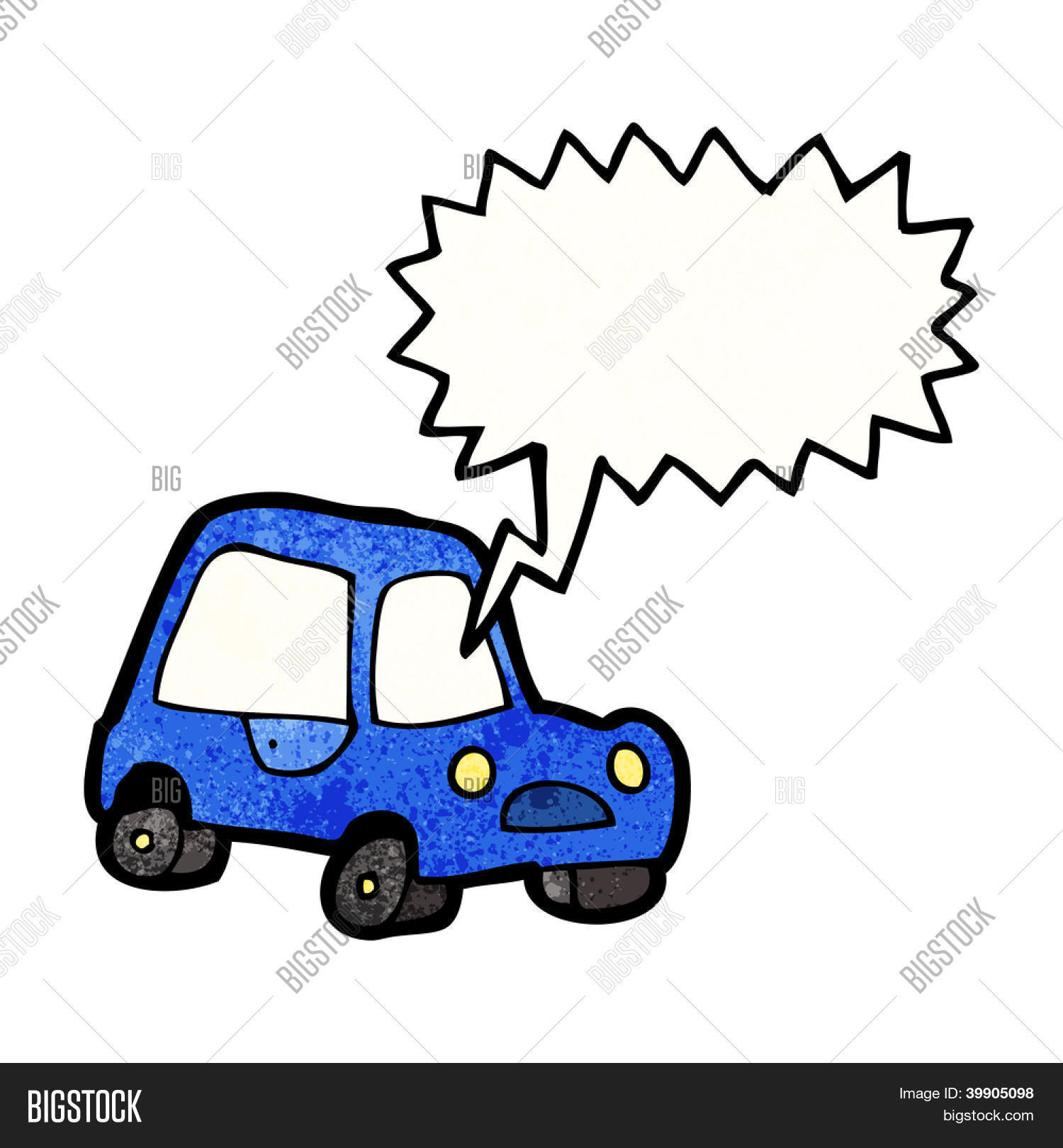Cartoon Car Honking Vector & Photo (Free Trial) Bigstock