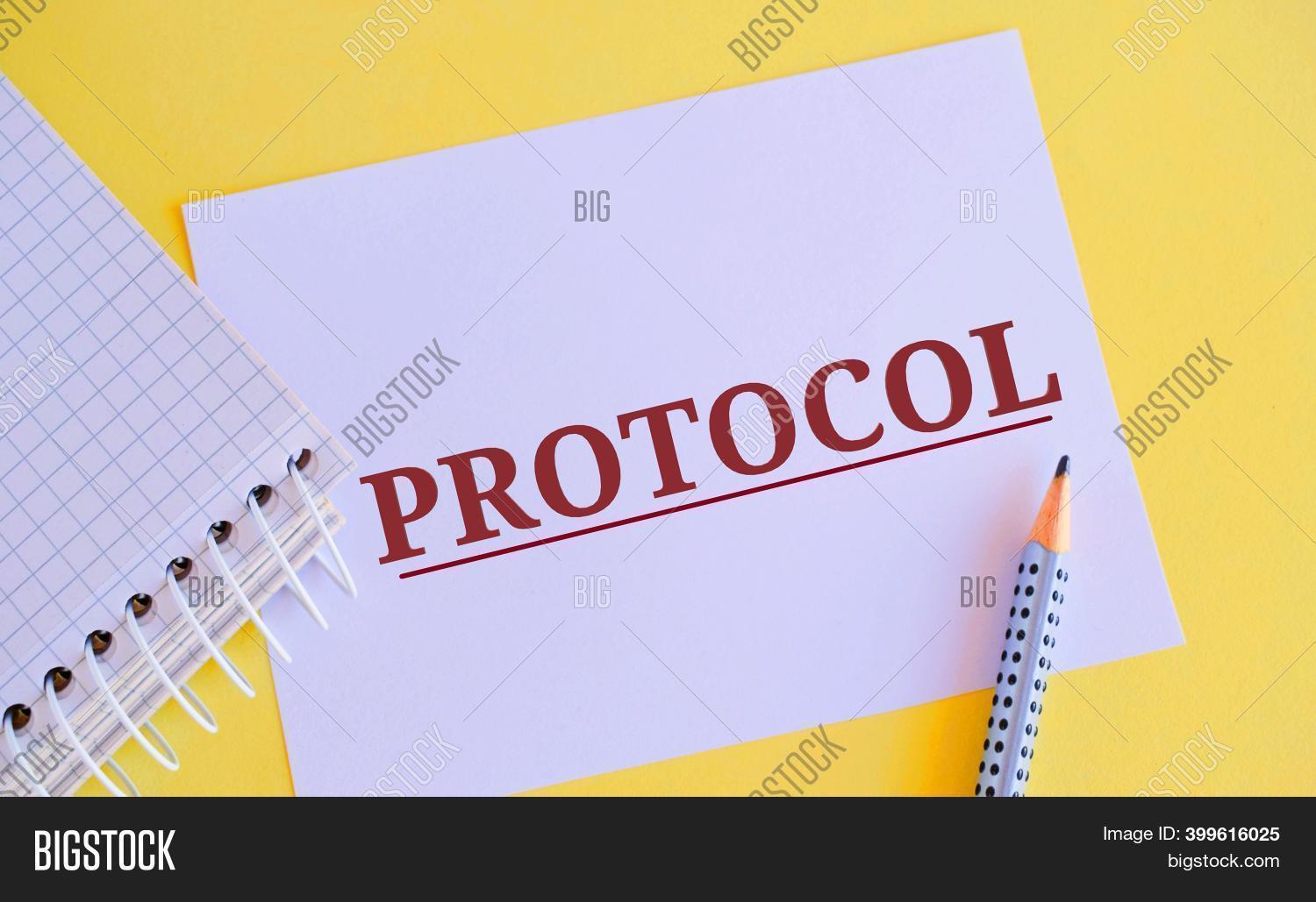 Protocol Word Written Image & Photo (Free Trial) | Bigstock