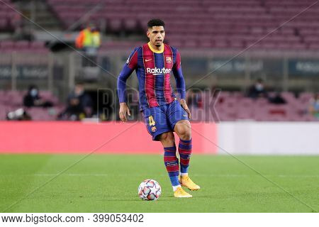 Barcelona (spain). 08th December 2020. Ronald Araujo Of Fc Barcelona   During The Uefa Champions Lea