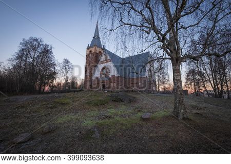 Old Lutheran Church In The Village Of Melnikovo, On The Karelian Isthmus In The Leningrad Region, At