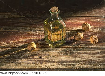A Bottle Of Walnut Oil