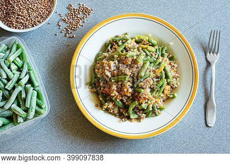 Buckwheat Porridge And Ingredients