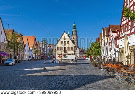 Market Square In Lauf An Der Pegnitz, Bavaria, Germany