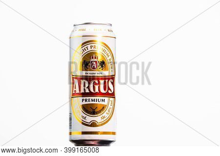 Argus Premium Lager Beer. Lild Supermarket Own Brand Beer. Studio Photo Shoot In Bucharest, Romania,