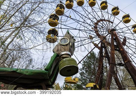 Ferris Wheel In The City Of Pripyat. Chernobyl 30 Km Exclusion Zone