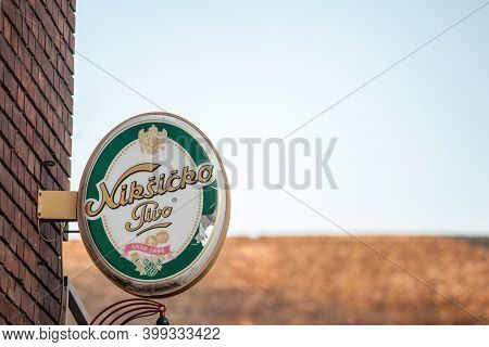 Belgrade, Serbia - March 28, 2019: Logo Of Niksicko Pivo On A Bar Retailer, One Of Montenegrian Ligh