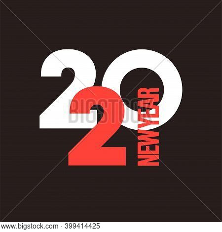 Creative Concept Of 2021 Happy New Year Posters Set. Design Templates With Typography Logo 2021 For 