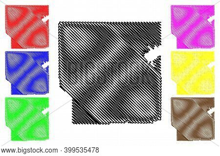 Panola County, Mississippi (u.s. County, United States Of America, Usa, U.s., Us) Map Vector Illustr