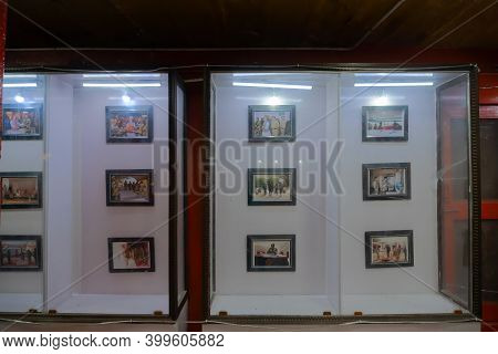 Jaisalmer, Rajasthan, India - 15th October 2019 : War Pictures At Tanot Mata Mandir At India Pakista