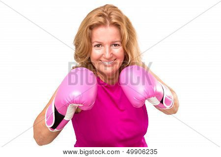 Smiley Female Boxer Guarding