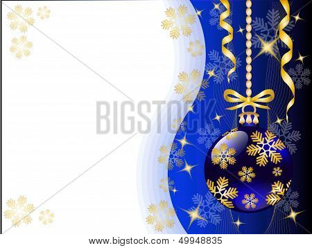 New Year's background with Christmas toys