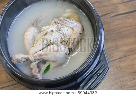 Samgyetang, Chicken Soup With Ginseng, Korean Food
