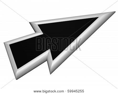 Silver And Black Arrowhead