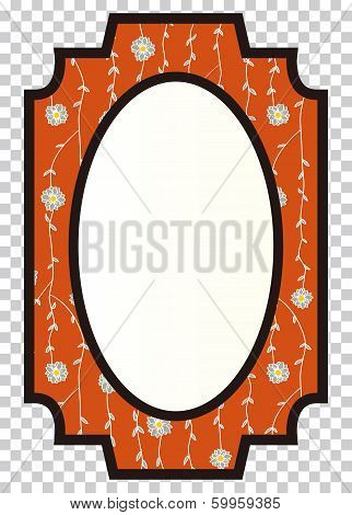 floral frame.