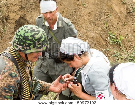 Odessa, Ukraine - May 6: Fragment Reconstruction Combat Events In 1943, In The Battle Of Odessa In T