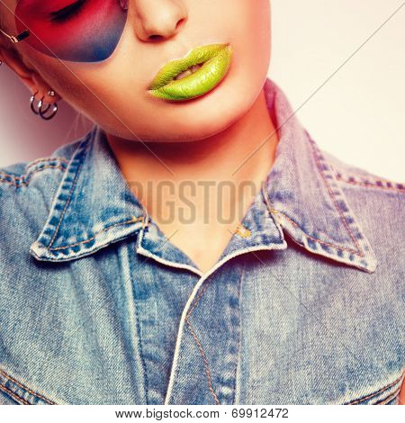 Hipster Smiling Girl