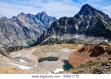 Paintbrush Canyon Trail In Grand Tetons National Park, Wyoming, Usa