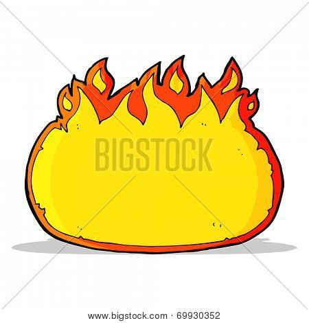 cartoon fire border