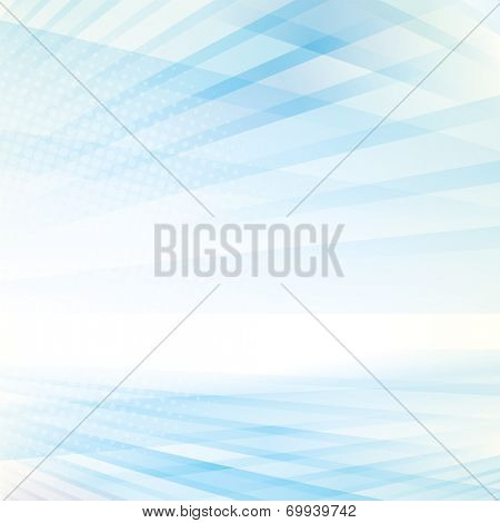 Abstract smooth light blue perspective background. Raster.