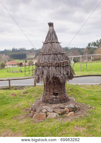 Small Palloza In Galicia.