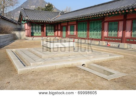Traditional Well Near Taewonjeon In Gyeongbokgung, Korea