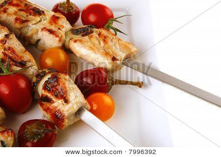 Grillet kylling Shish Kebab