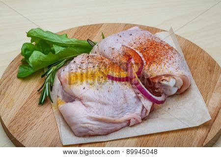Raw Chicken Thights