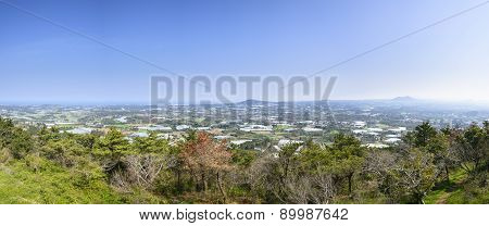 Landscape View From The Top Of Jeoji Oreum