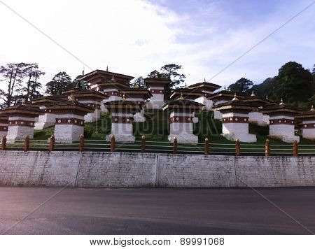 Beautiful Scenery In The Countryside Of Bhutan
