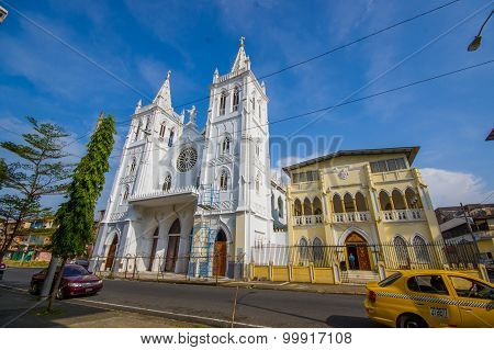 Colon, Panama - April 14, 2015 : Colon Is A Sea Port On The Caribbean Sea Coast Of Panama. The City