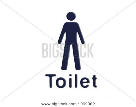 Znak mužského WC