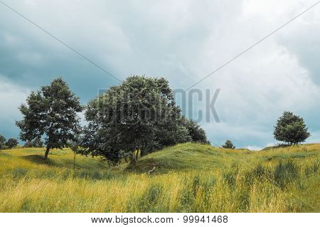 Amazing landscape in the Land of Hateg, Romania