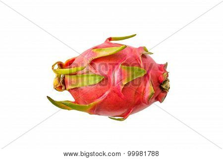 Dragon Fruit isolate whitebackground with clippingpath