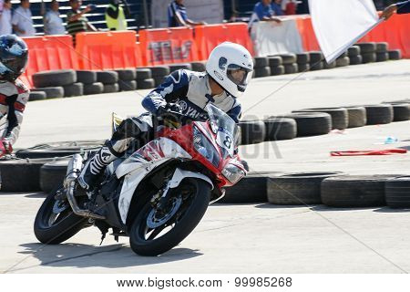 Yamaha Motorbike Racing At Thailand
