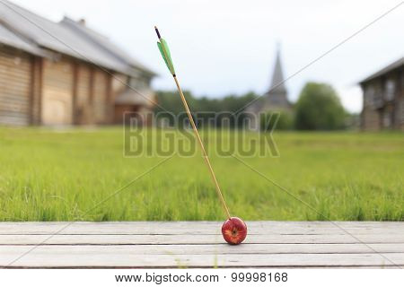 arrow in apple