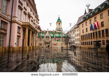 Main Square, Hlavne Namestie In Bratislava, Slovakia
