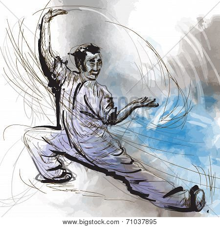 an hand drawn illustration converted into vector