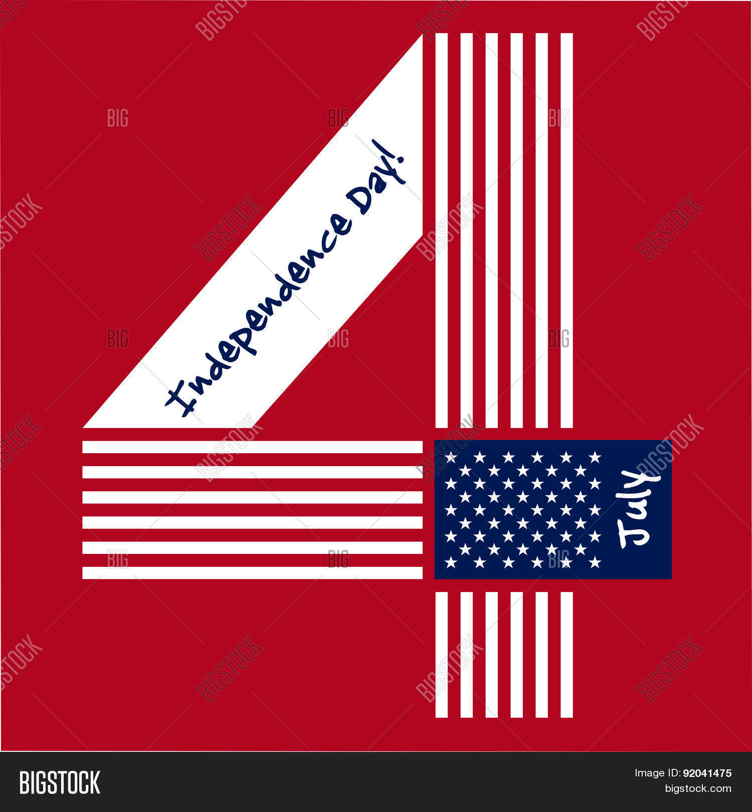 independence day card or background. july 4.