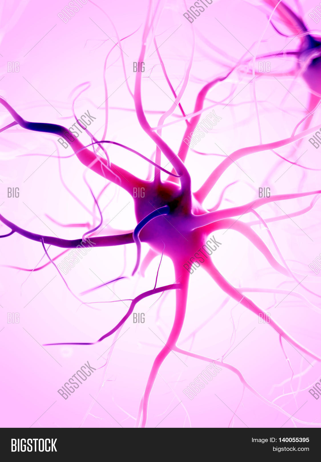 3d rendered illustration of a nerve cell