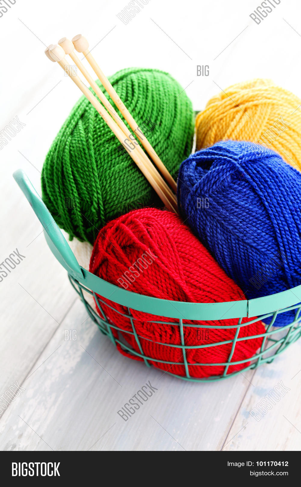 lots of colorful wool - needlecraft