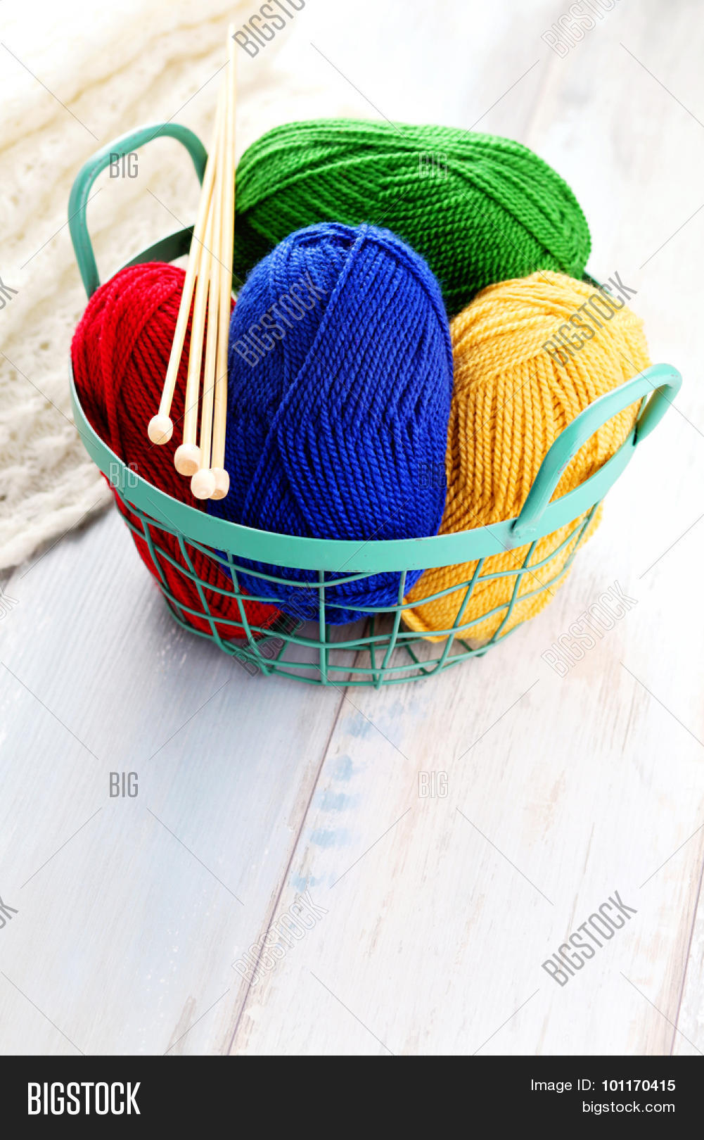 lots of colorful wool - needlecraft