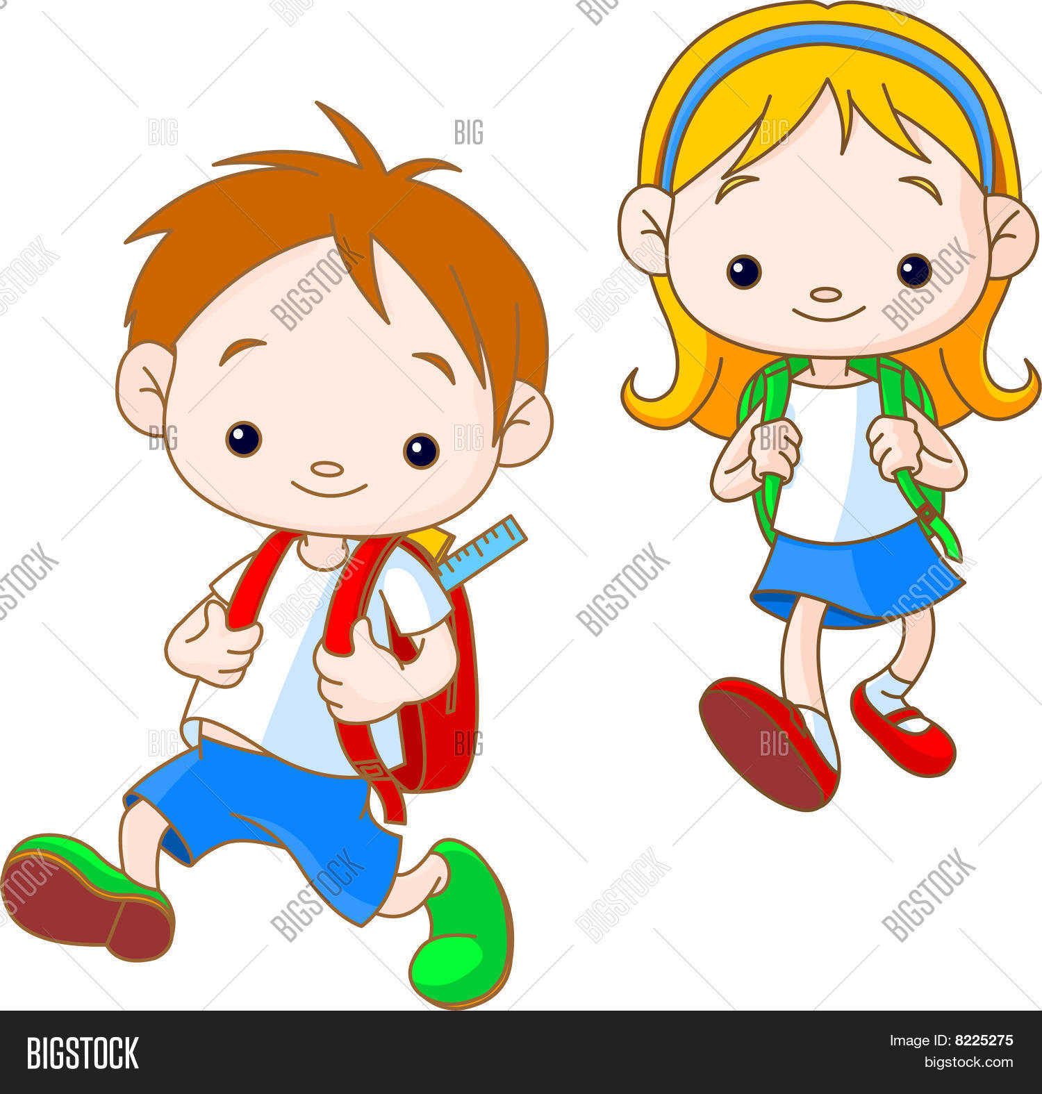 孩子们去上学了