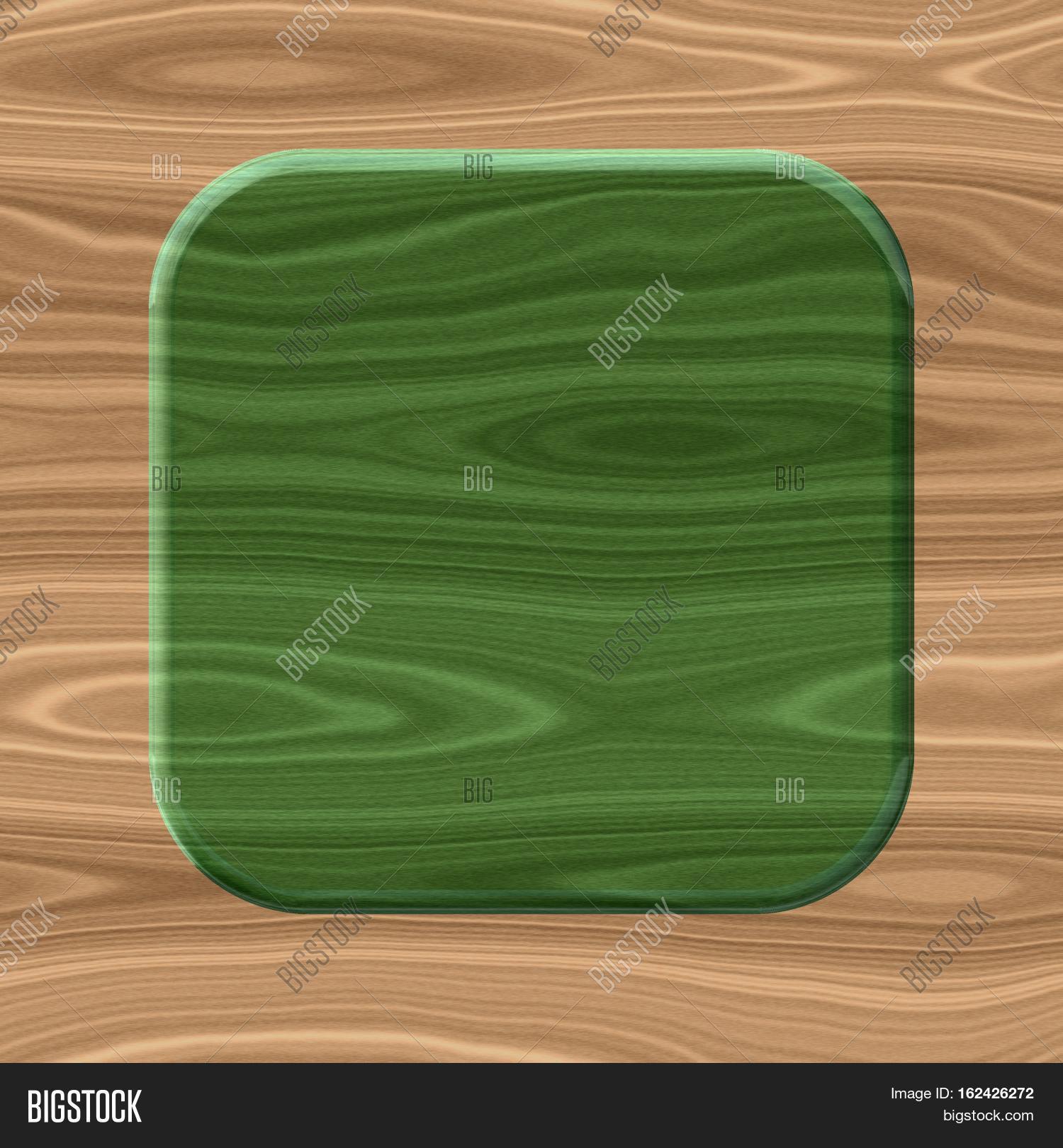 square 3d shape frame empty wooden background tile