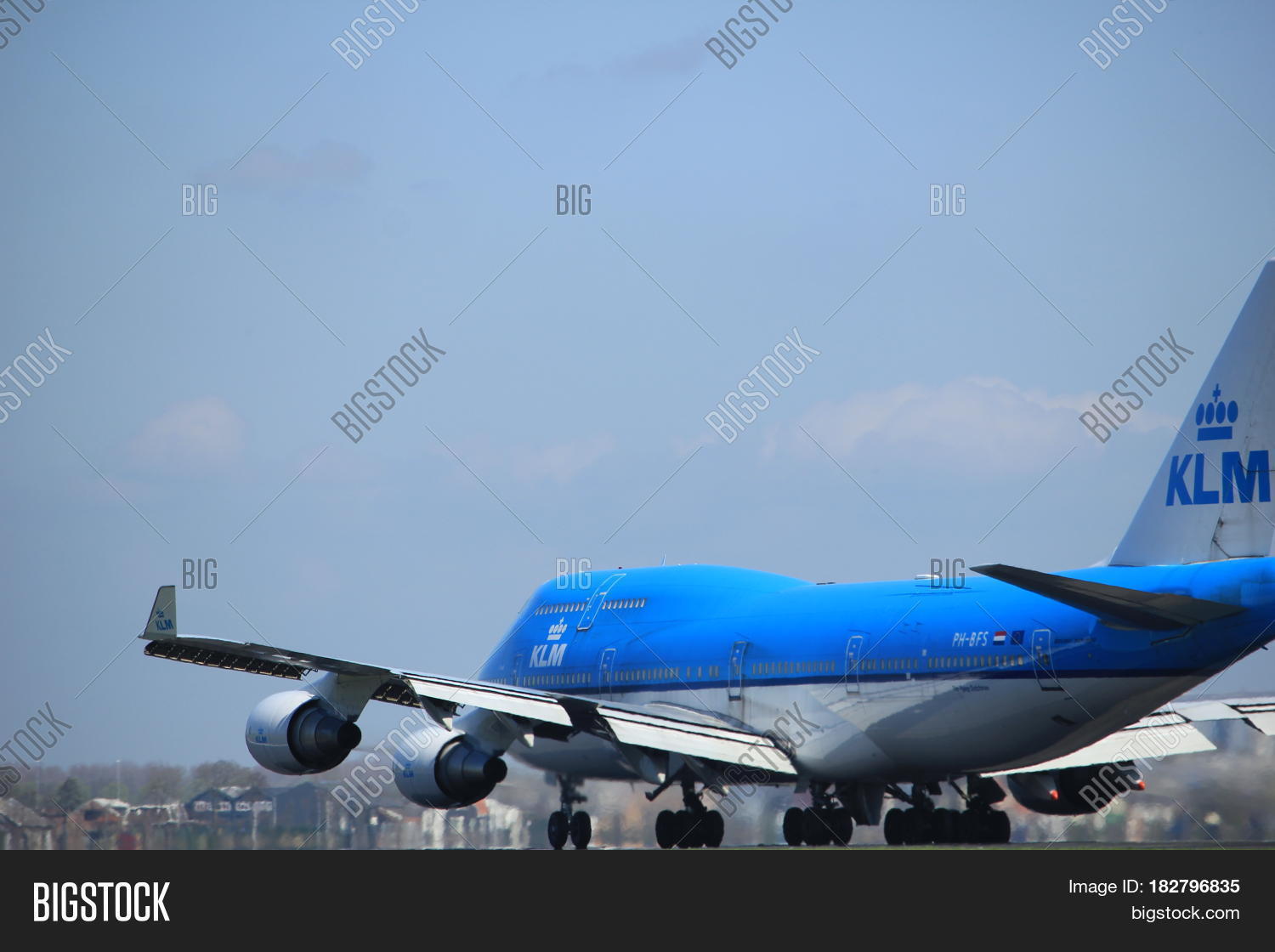 amsterdam the netherlands - april 2nd 2017: ph-bfs klm royal