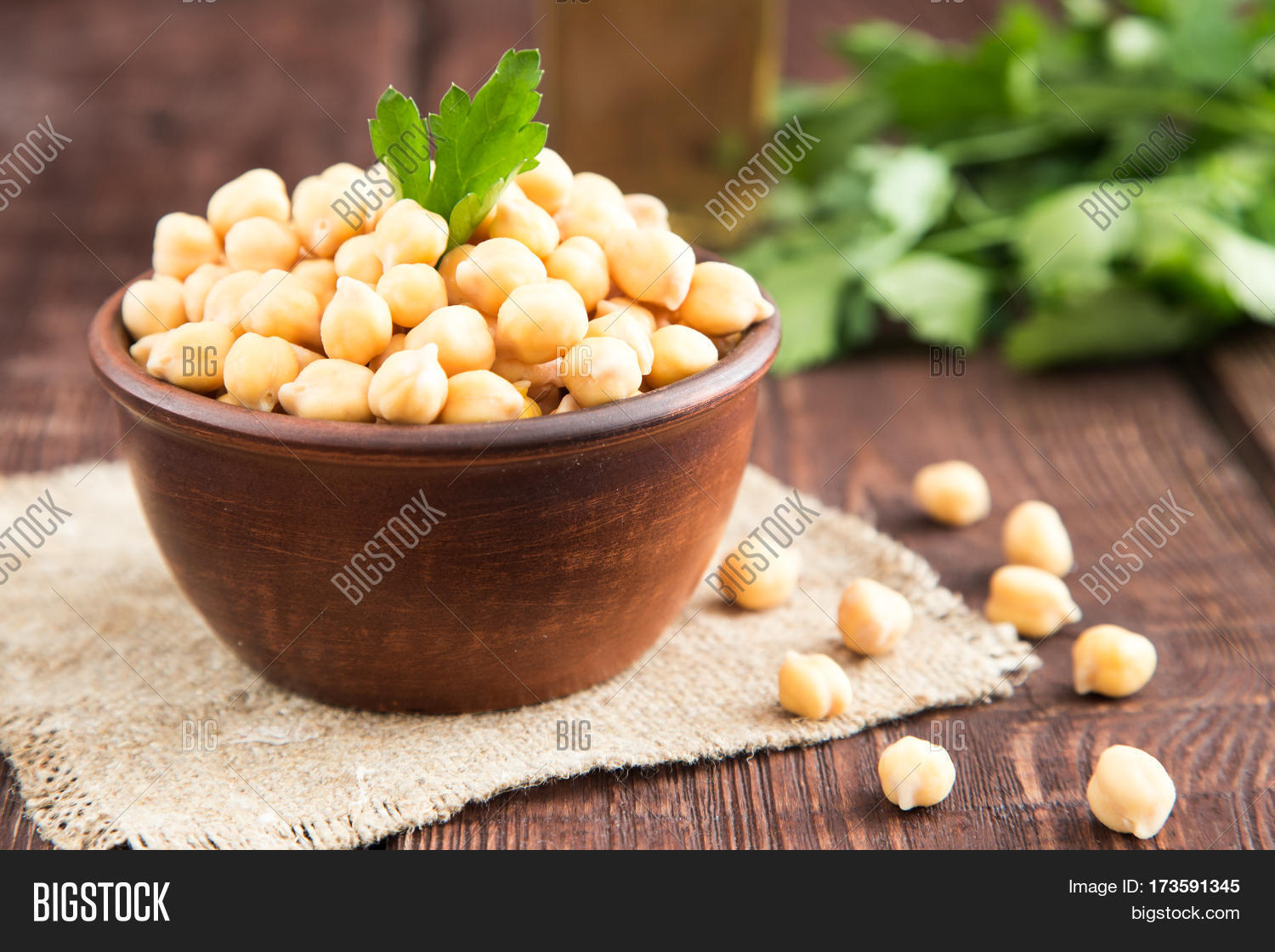 cooked chickpeas on a bowl. chickpeas is nutritious food.