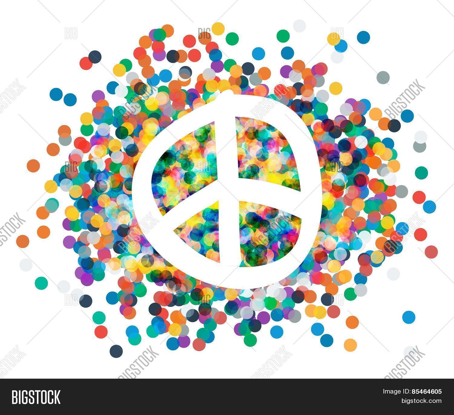 peace sign. beautiful symbol of peace.