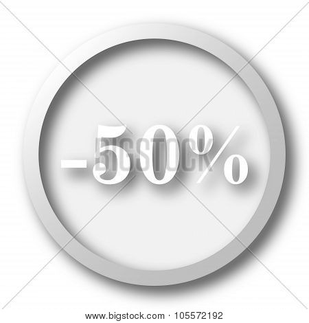 50 percent discount icon